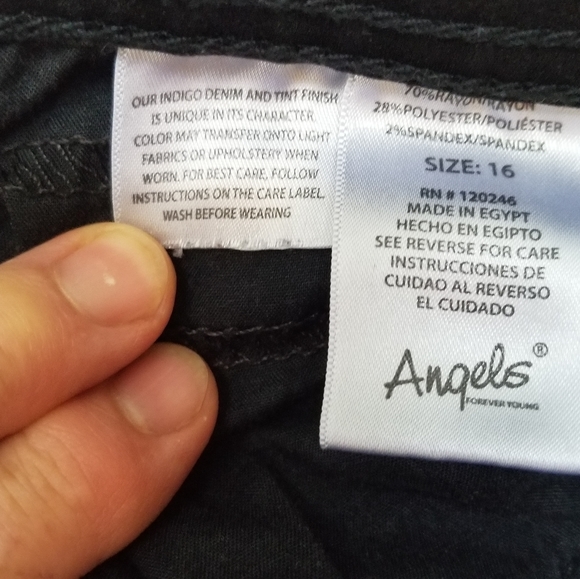 Angels black curvy skinny jeans - Picture 4 of 9